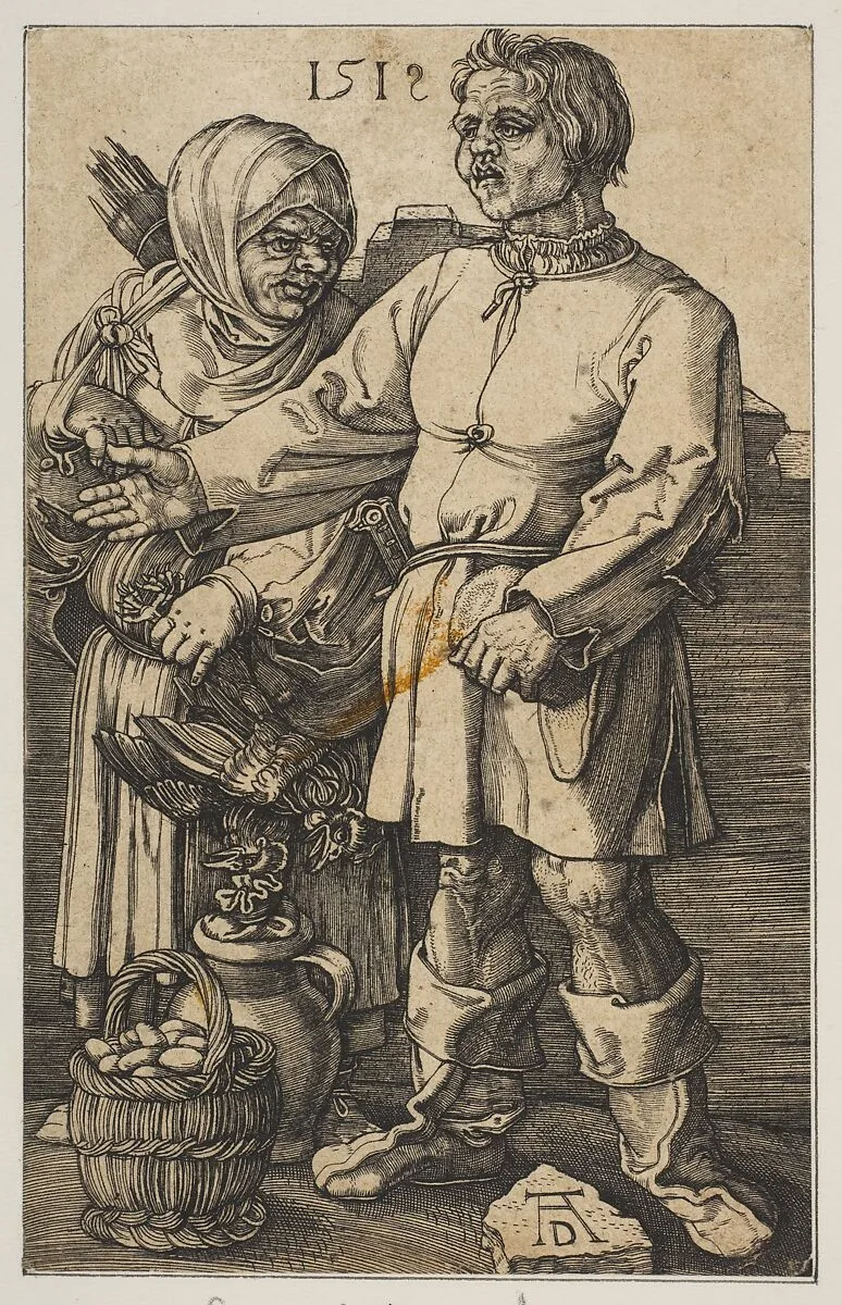 The Peasant Couple at Market (copy) — Albrecht Dürer