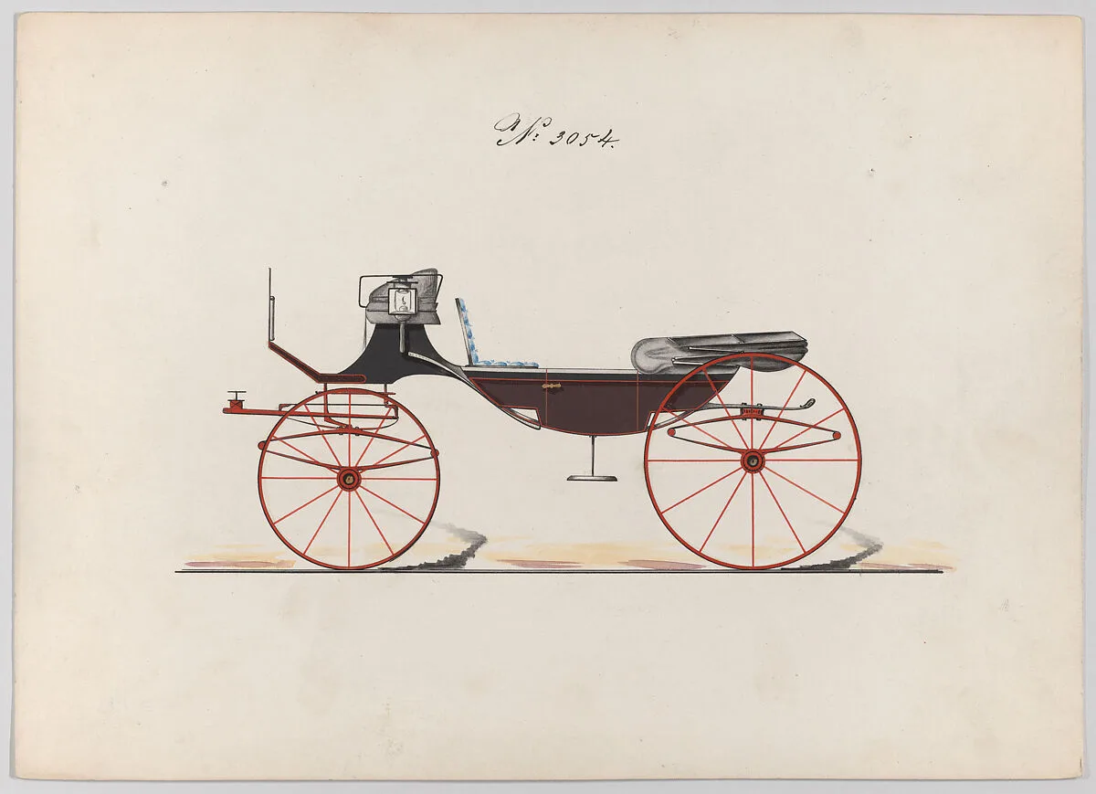 Design for Caleche or Vis-a-Vis, no. 3054 — Brewster & Co.