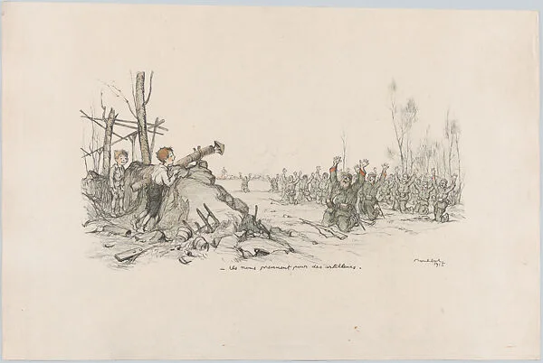 They Think We Are Artillery Men (Ils nous prennent pour des artilleurs) — Francisque Poulbot