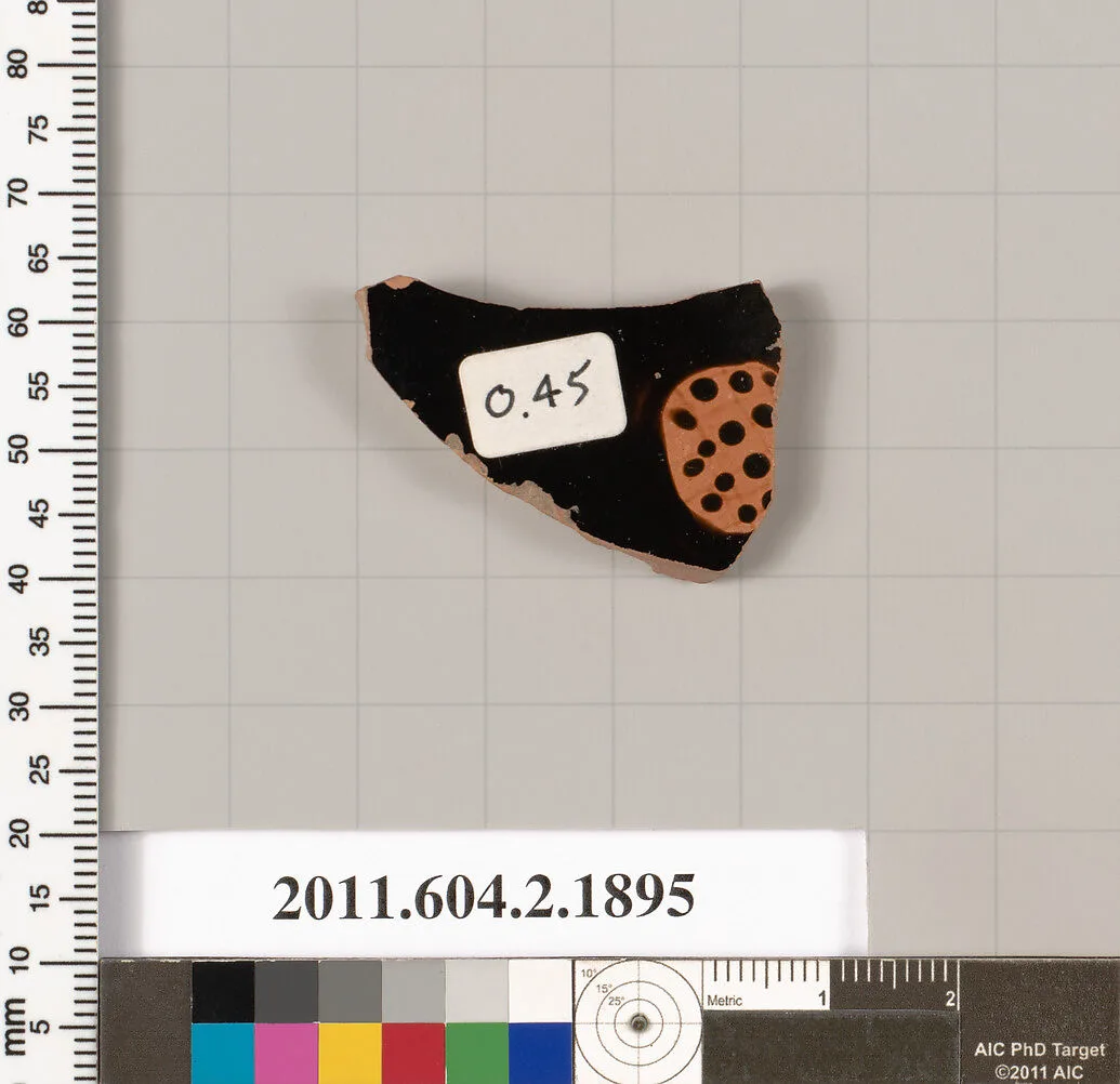 Terracotta fragment of a skyphos (deep drinking cup) — Unknown