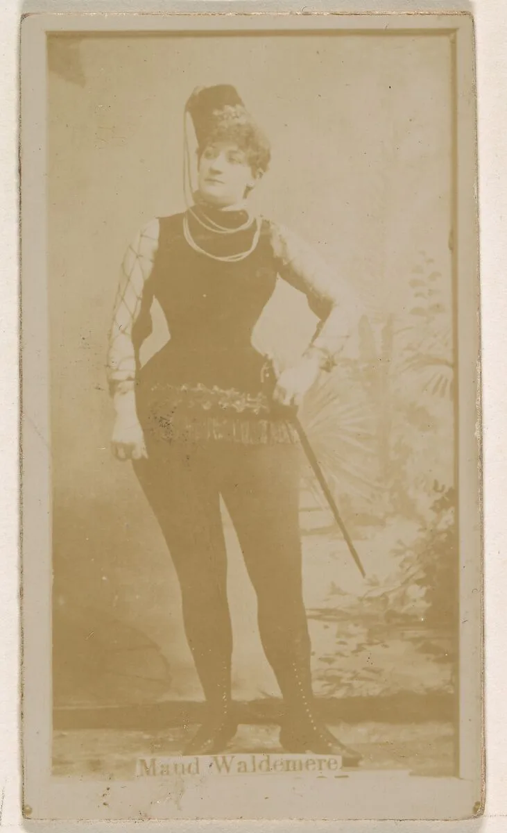 Maud Waldemere, from the Actresses series (N245) issued by Kinney Brothers to promote Sweet Caporal Cigarettes — Kinney Brothers Tobacco Company