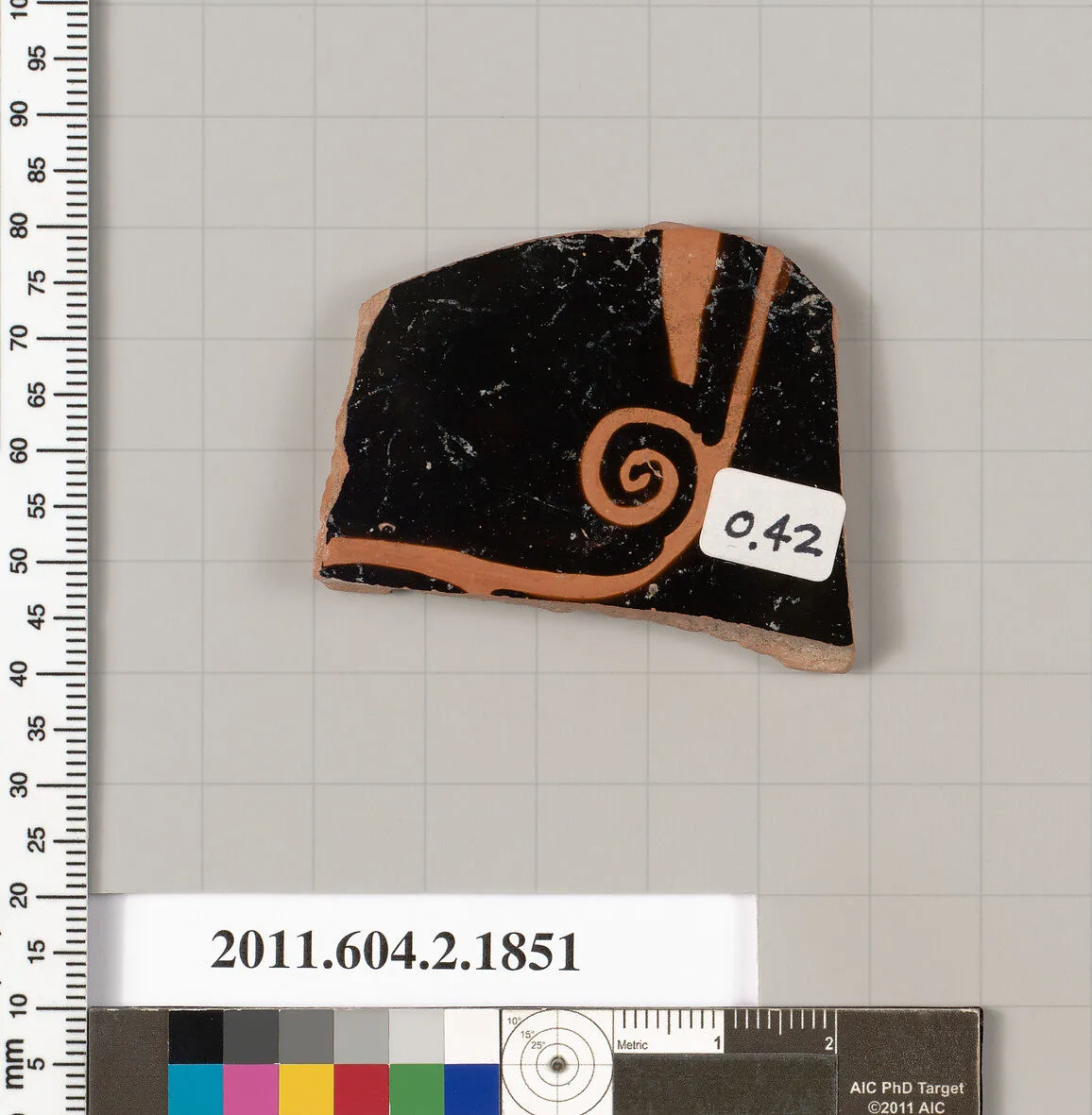 Terracotta fragment of a skyphos (deep drinking cup) — Unknown