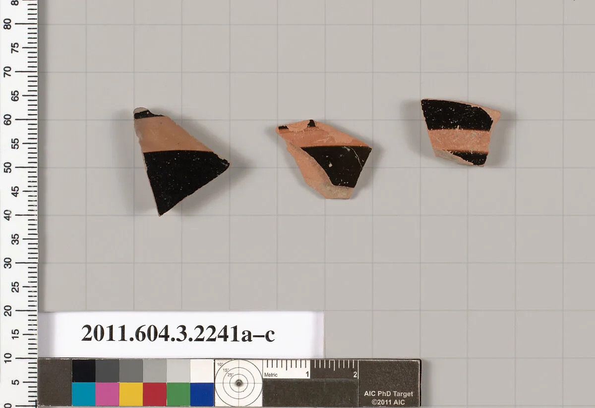 Terracotta fragments of kylikes (drinking cups) — Unknown