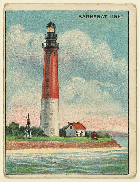 Barnegat Light, from the "Lighthouse Series" (T77), issued with Hassan Cigarettes by the American Tobacco Company — American Tobacco Company
