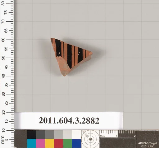 Terracotta fragment of a closed shape
