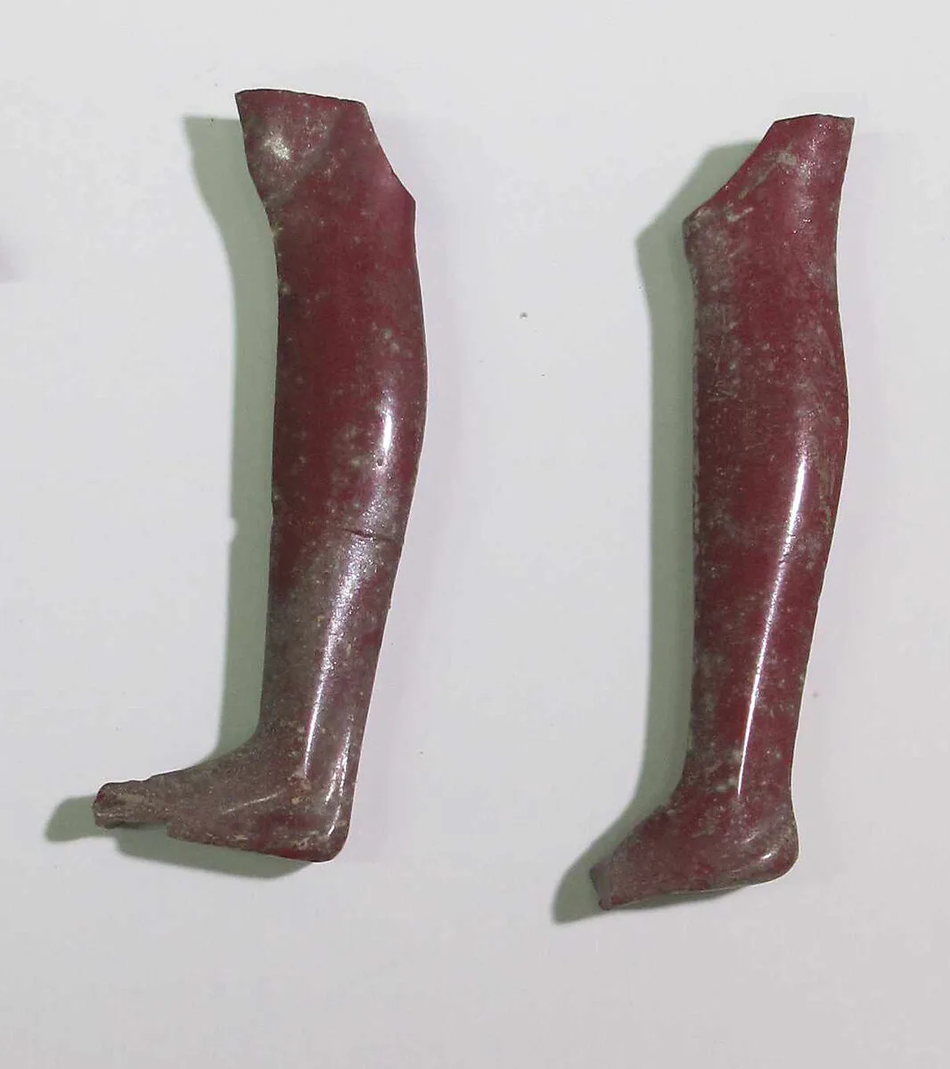 Inlays from shrine: two legs and box of fragments — Unknown