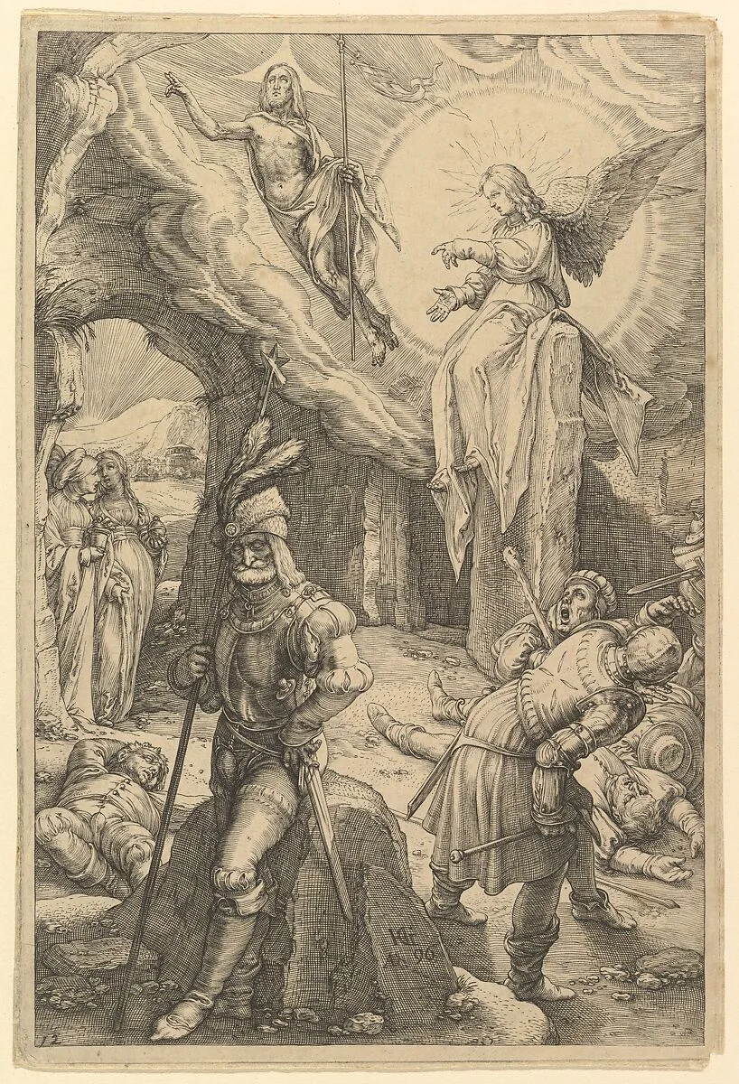 The Resurrection, from "The Passion of Christ" — Hendrick Goltzius
