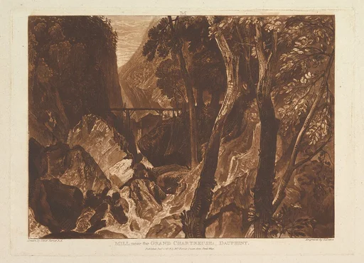 Mill Near the Grand Chartreuse, Dauphiny (Liber Studiorum, part XI, plate 54)