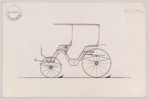 Design for Canopy Top Phaeton, no. 3079a