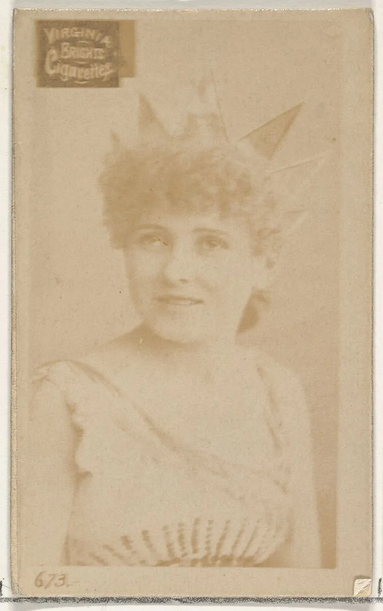 Card 673, from the Actors and Actresses series (N45, Type 2) for Virginia Brights Cigarettes — Allen & Ginter