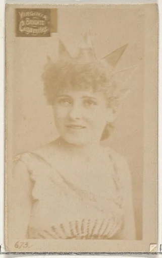 Card 673, from the Actors and Actresses series (N45, Type 2) for Virginia Brights Cigarettes
