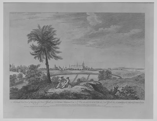 A South East View of the City of New York, in North America
