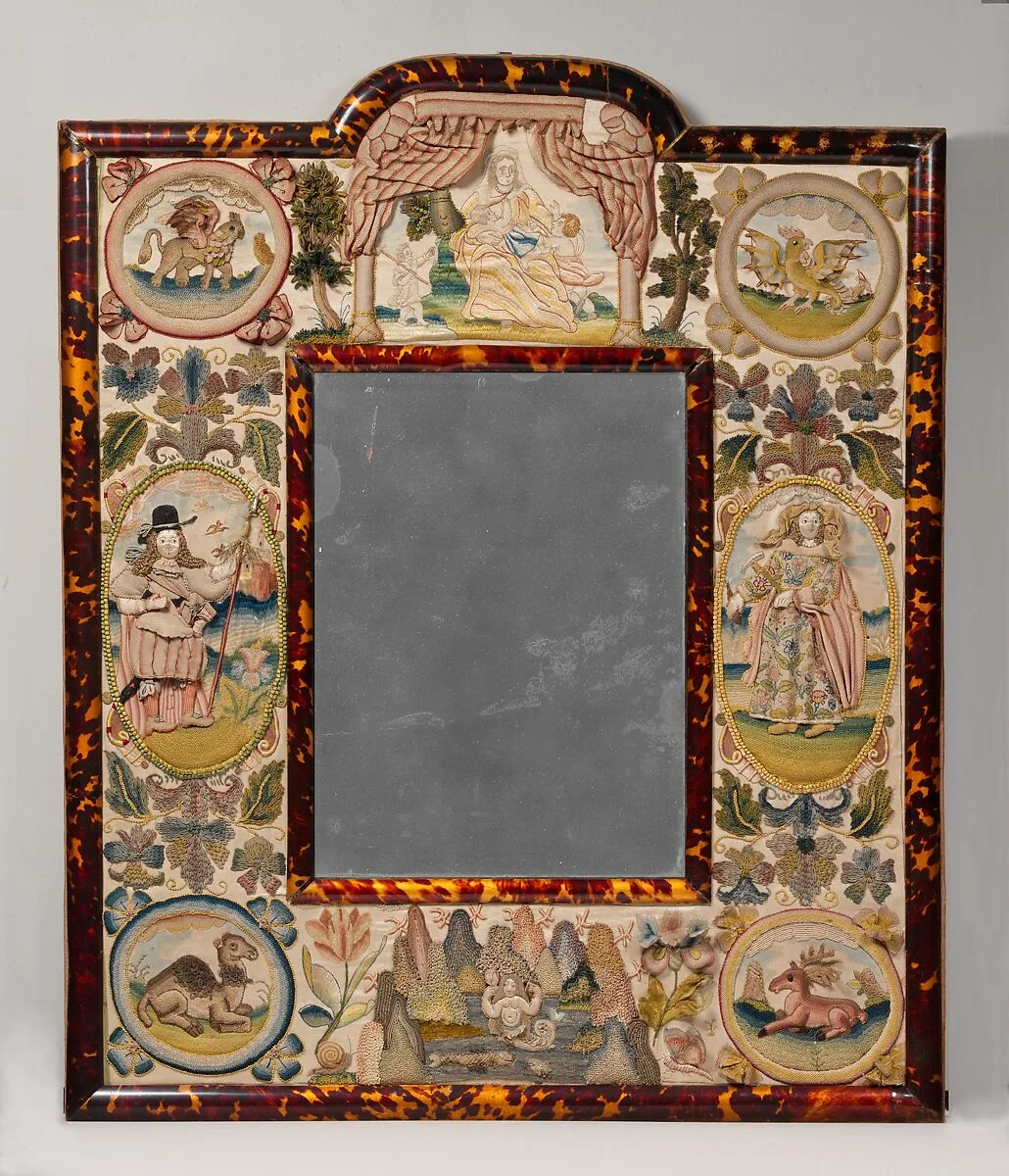 Mirror with Jael and Barak — Unknown