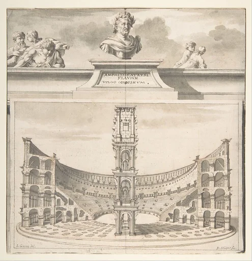 A Reconstruction of the Colosseum in Cross-Section