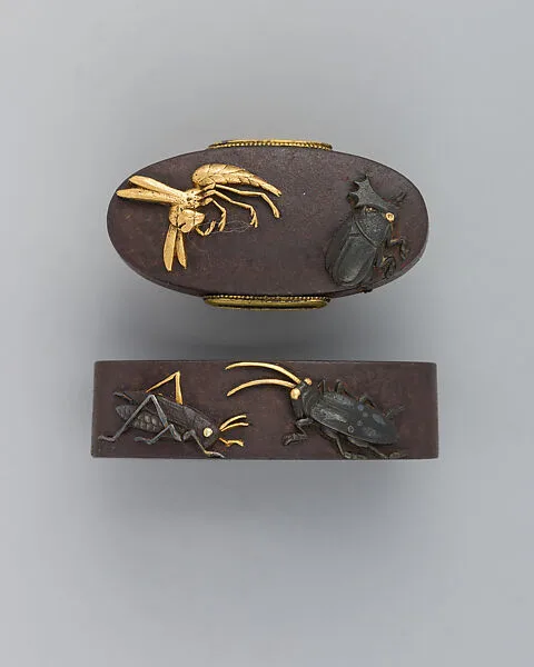 Sword-Hilt Collar and Pommel (Fuchigashira) — Unknown