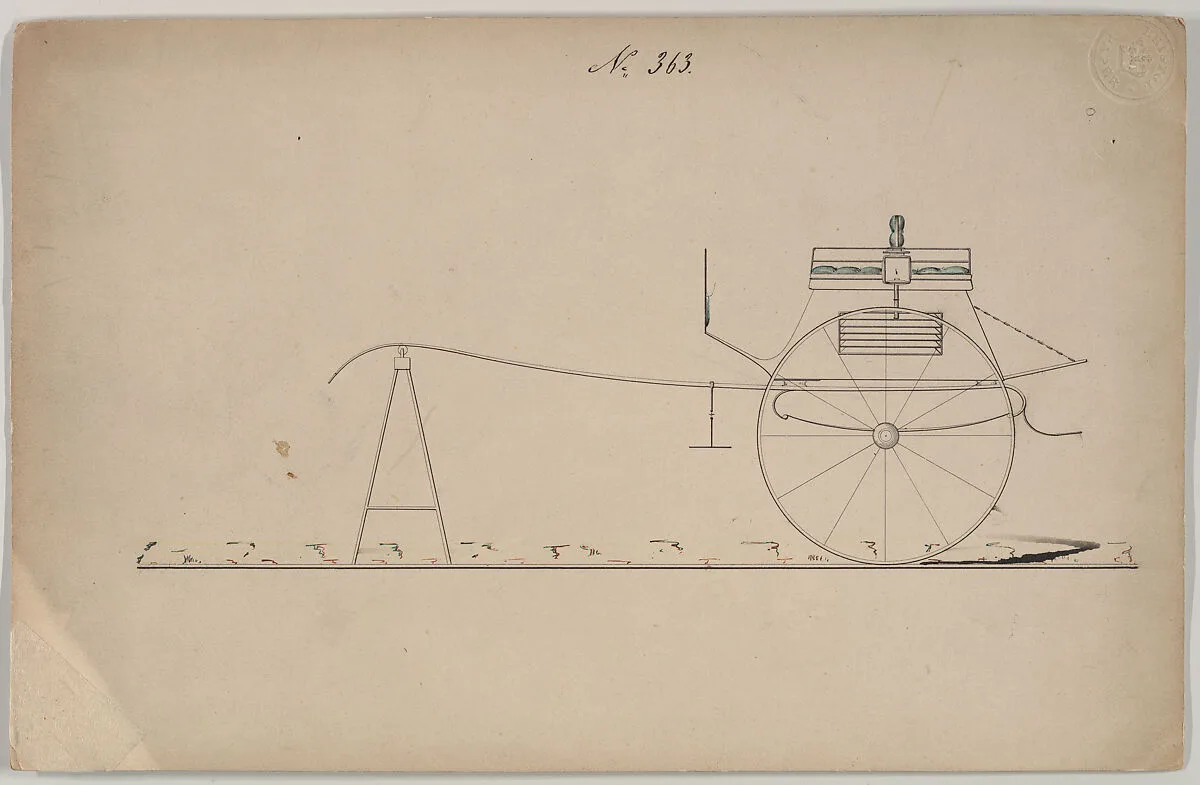 Design for Dos-a-Dos Dog Cart, no. 363 — Brewster & Co.|Channing Britton