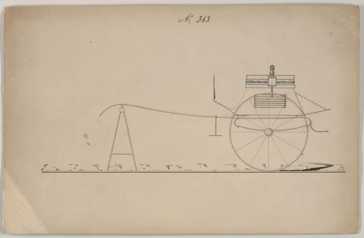 Design for Dos-a-Dos Dog Cart, no. 363