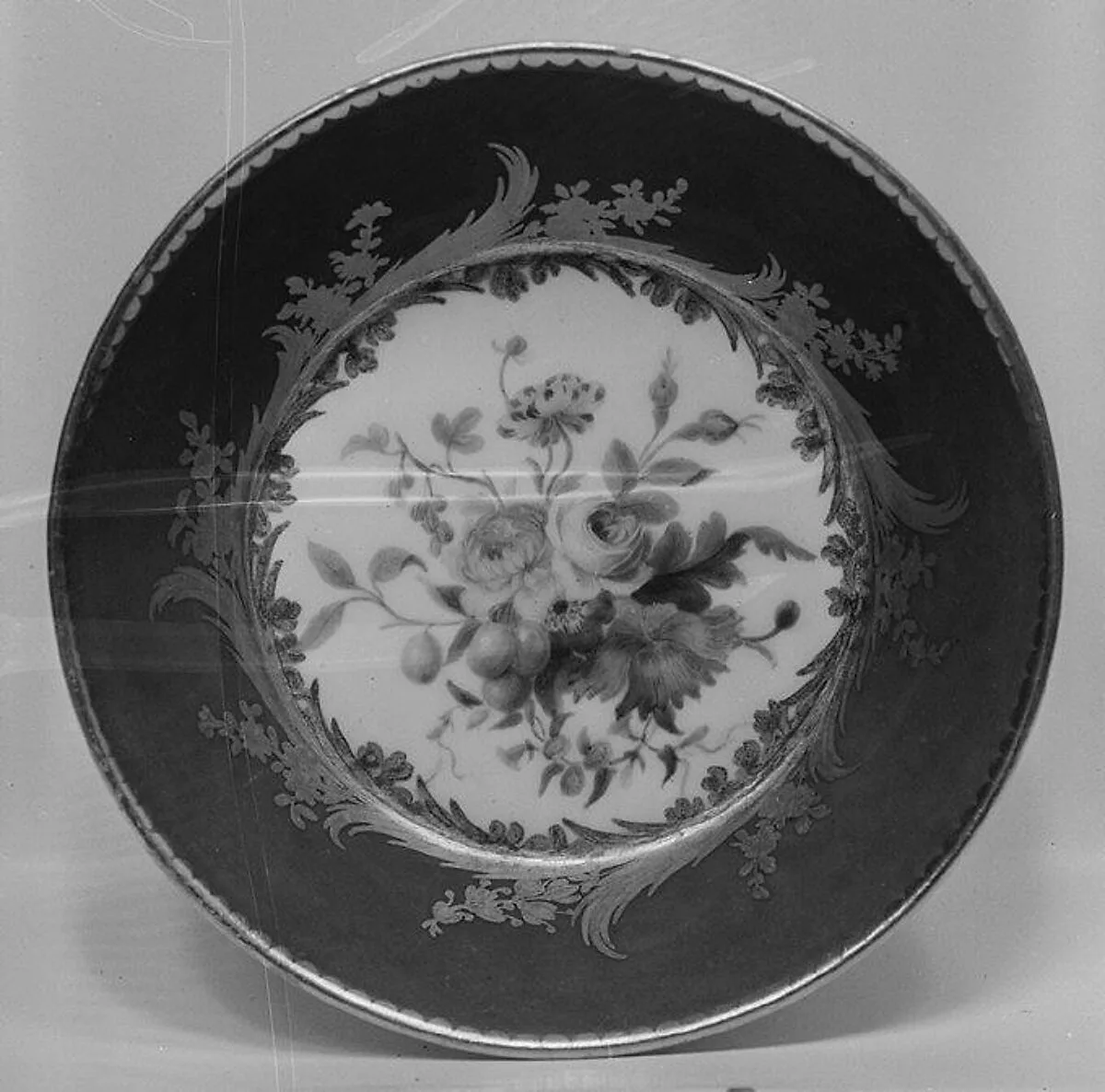 Saucer (one of nine) (part of a service) — Sèvres Manufactory|Cyprien-Julien Hirel de Choisy|Etienne-Gabriel Girard