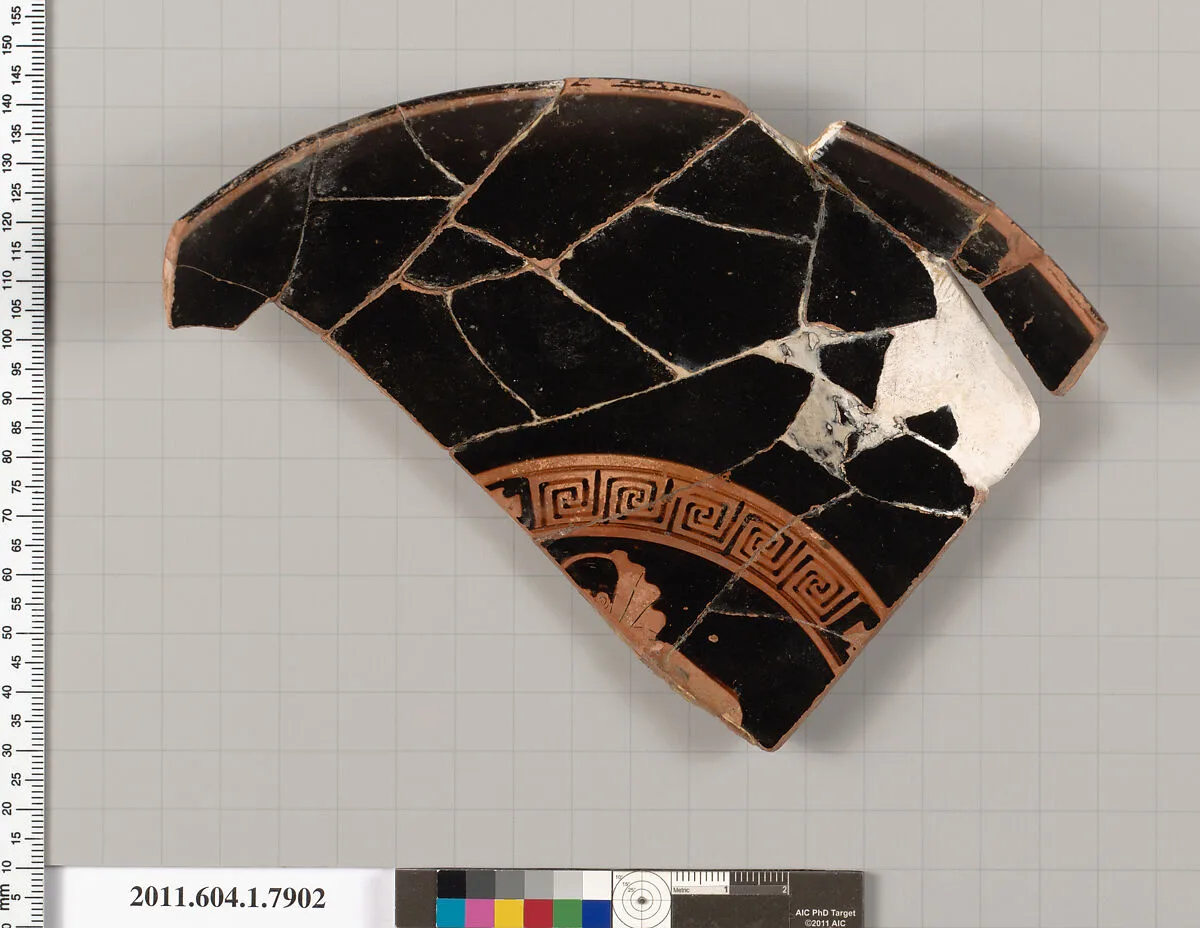 Terracotta fragment of a kylix (drinking cup) — Unknown