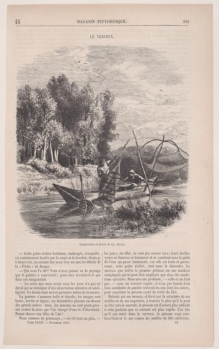Le Verveux; from Magasin Pittoresque — Charles Jacque|François Rouget