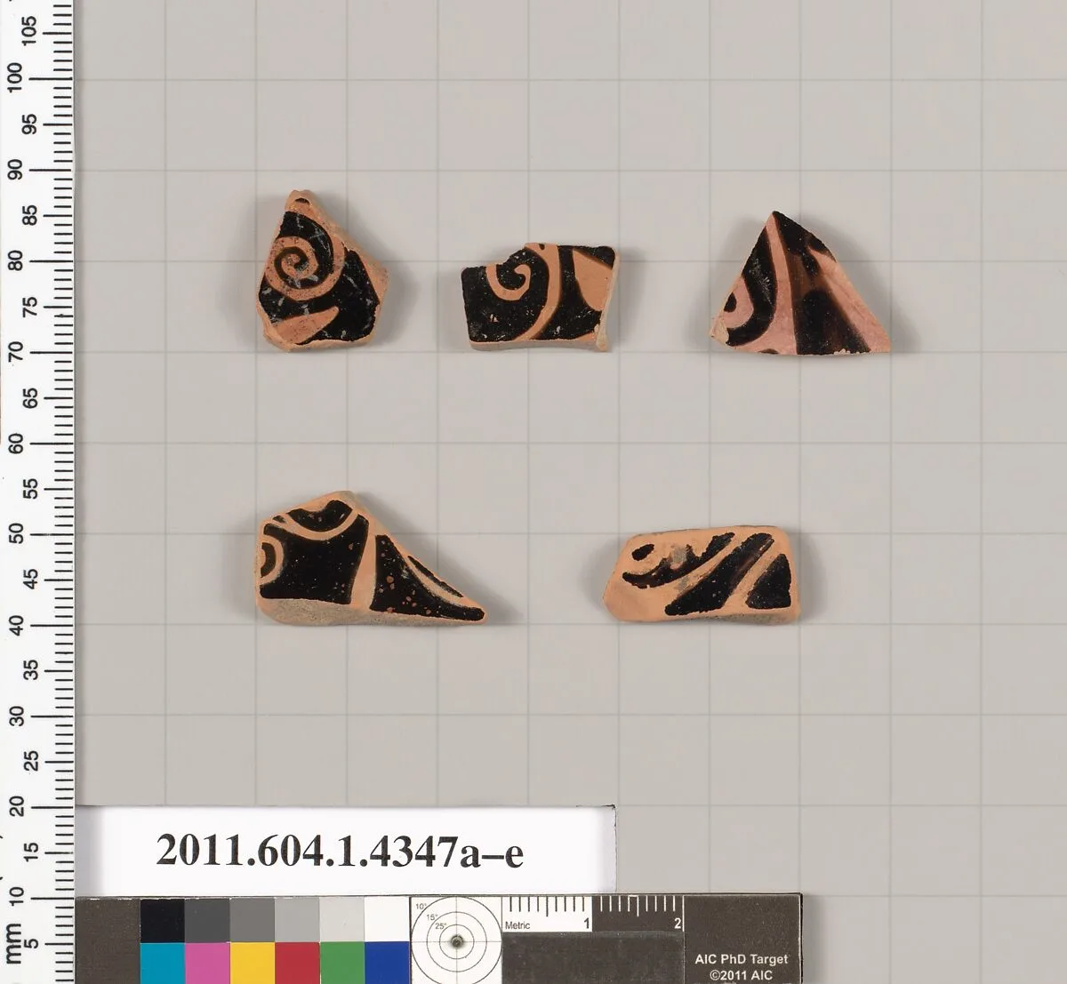 Terracotta fragments of kylikes (drinking cups) — Unknown
