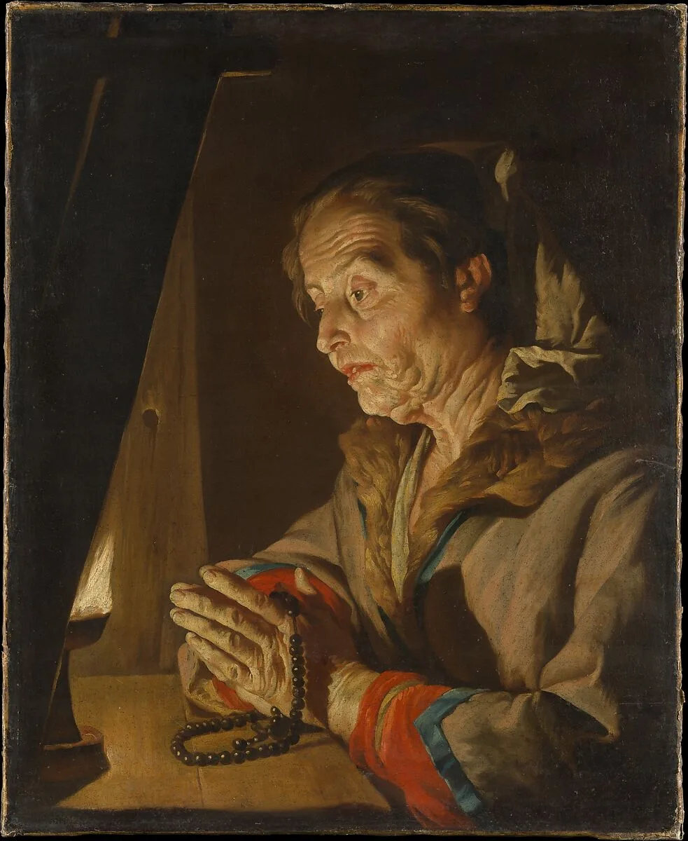 Old Woman Praying — Matthias Stom
