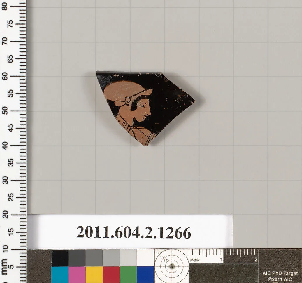 Terracotta rim fragment of a skyphos (deep drinking cup) — Unknown