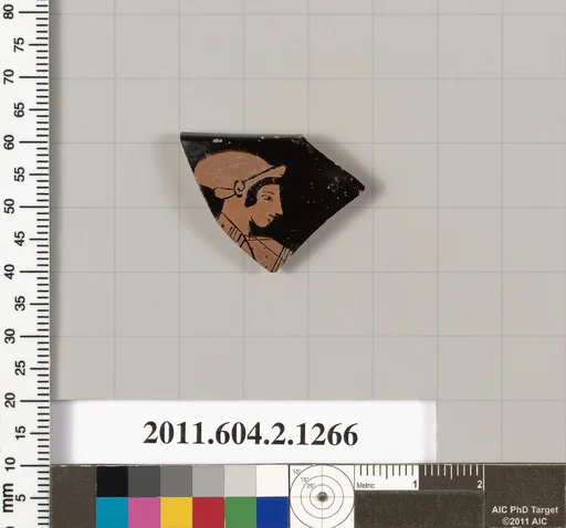 Terracotta rim fragment of a skyphos (deep drinking cup)