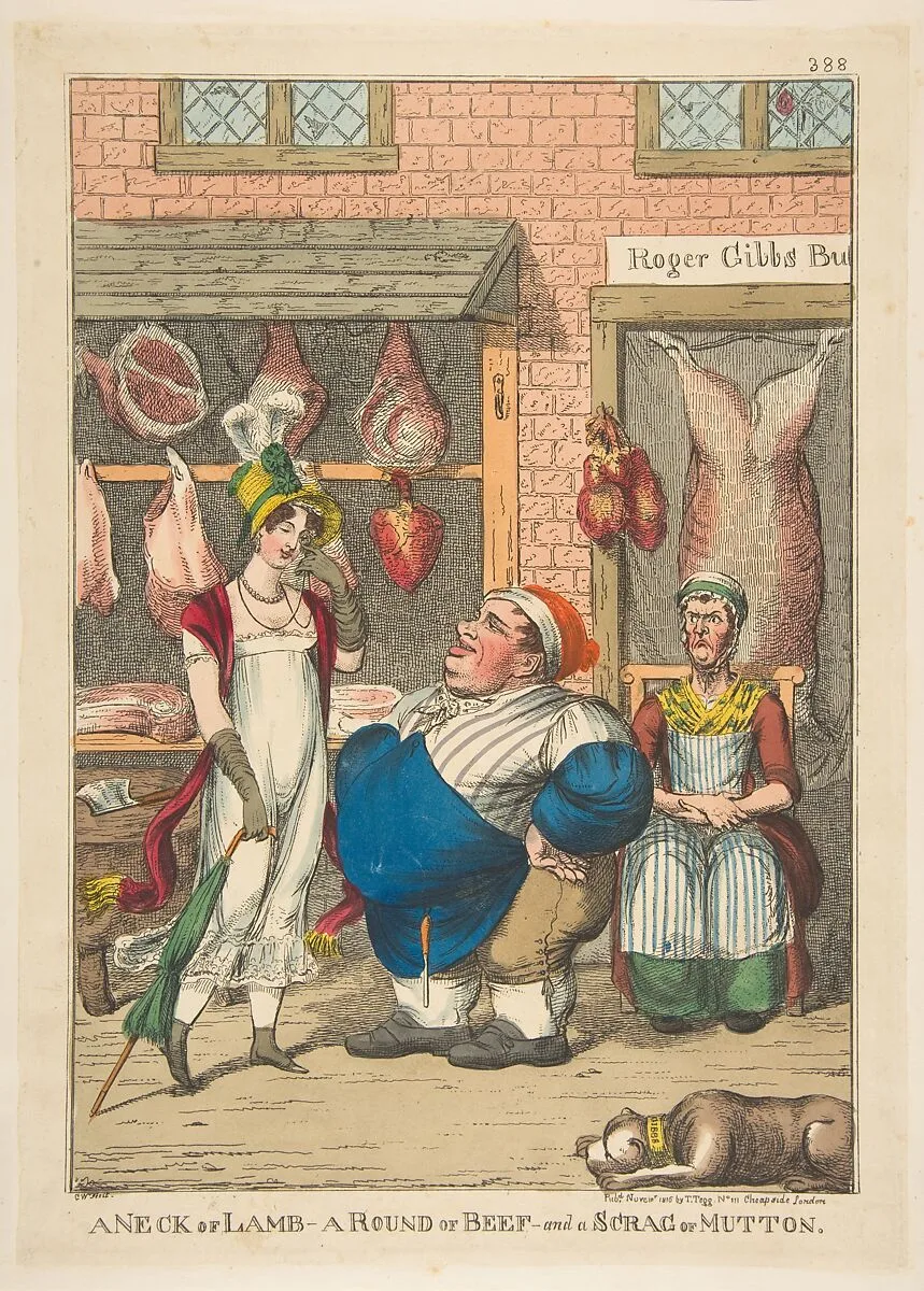 A Neck of Lamb, a Round of Beef, and a Scrag of Mutton — Charles Williams|Thomas Tegg