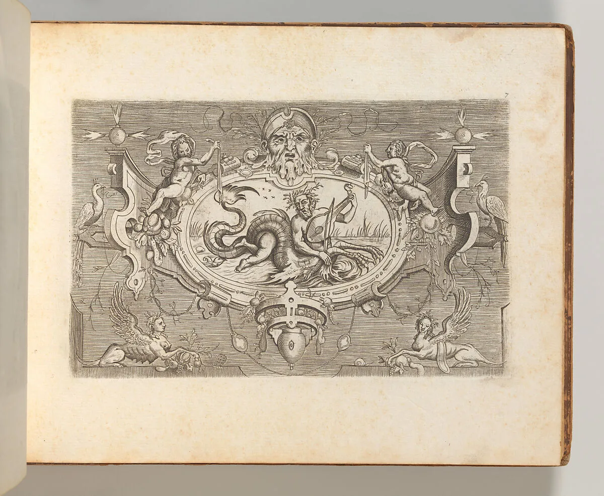 Targhe ed altri ornati di varie e capricciose invenzioni (Cartouches and other ornaments of various and capricious invention, page 7) — Jacob Floris|Carlo Losi