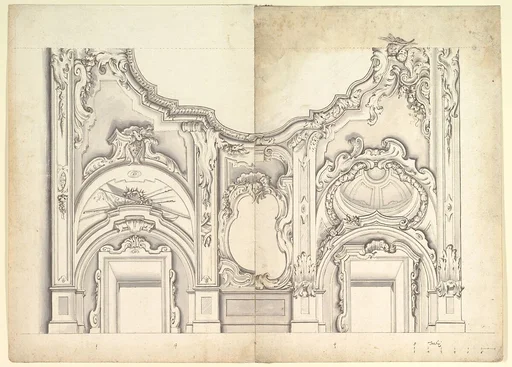 Two Alternate Designs for the Vault of a Chapel with the instruments of the Passion