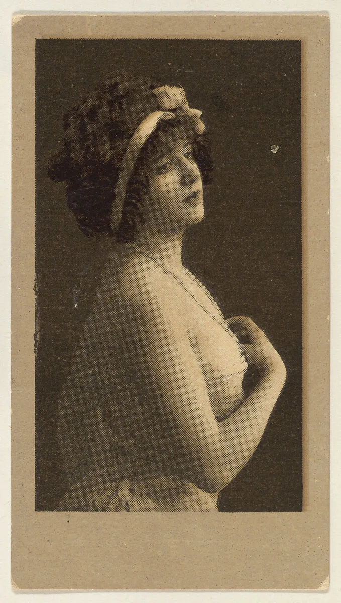 Portrait of a woman facing right, from the "Girls" series (T66), issued with Hunter Dog Cigarros by S. Monday & Sons — S. Monday & Sons, Brooklyn, New York