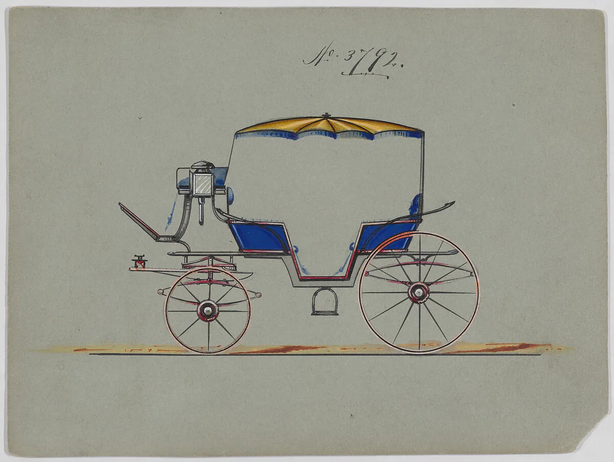 Design for 6 seat Phaeton, no. 3792 — Brewster & Co.