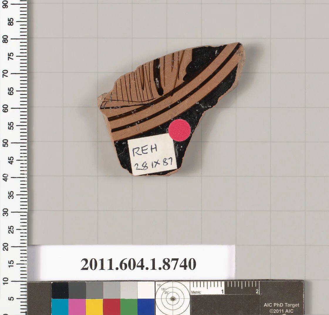 Terracotta fragment of a stemless cup — Unknown