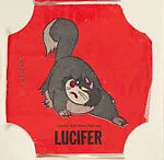 Lucifer, from the Disney Cartoon Characters bread end labels series (D290-6) — Walt Disney Productions