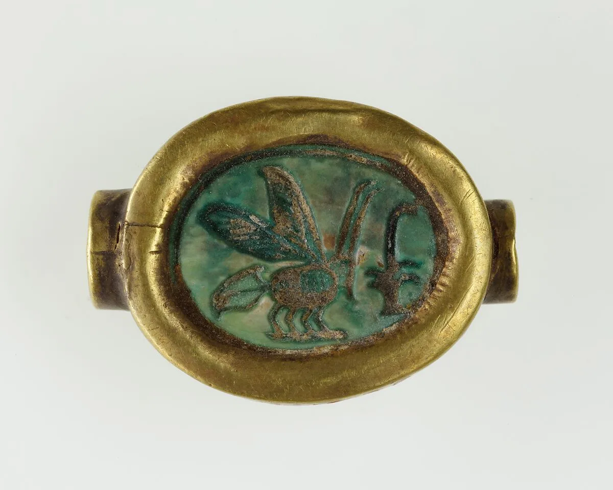 Scarab Set in a Ring Bezel — Unknown