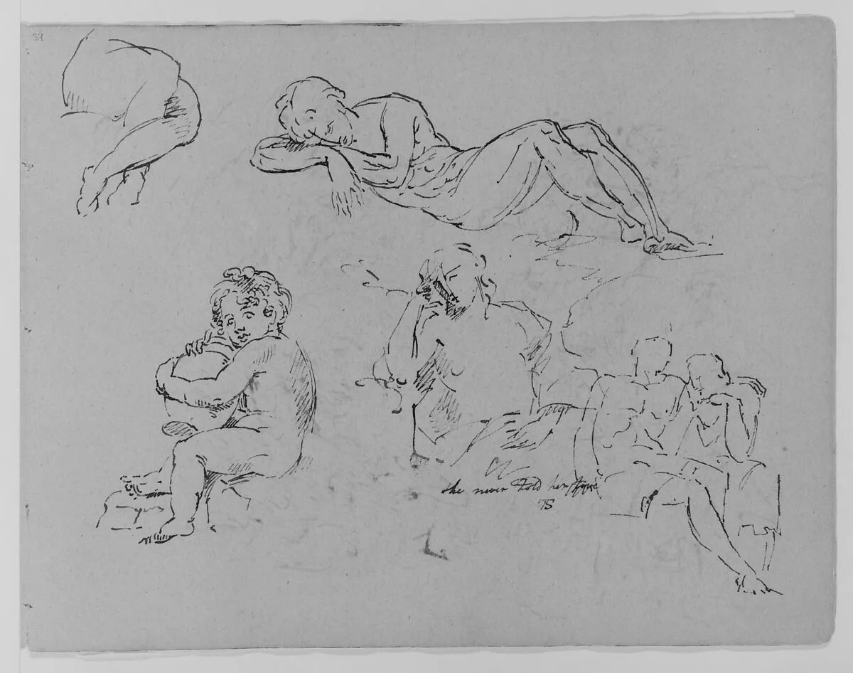 Five Figure Studies (from Sketchbook) — Thomas Sully