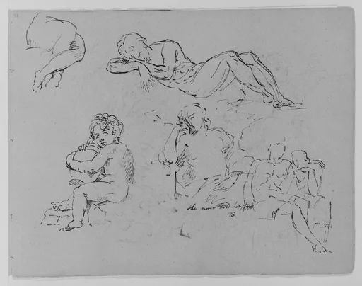 Five Figure Studies (from Sketchbook)
