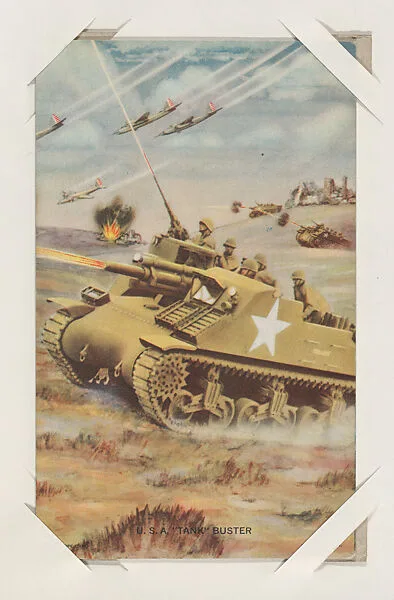 U. S. A. "Tank" Buster from Military cards series (W615) — International Mutoscope Reel Company