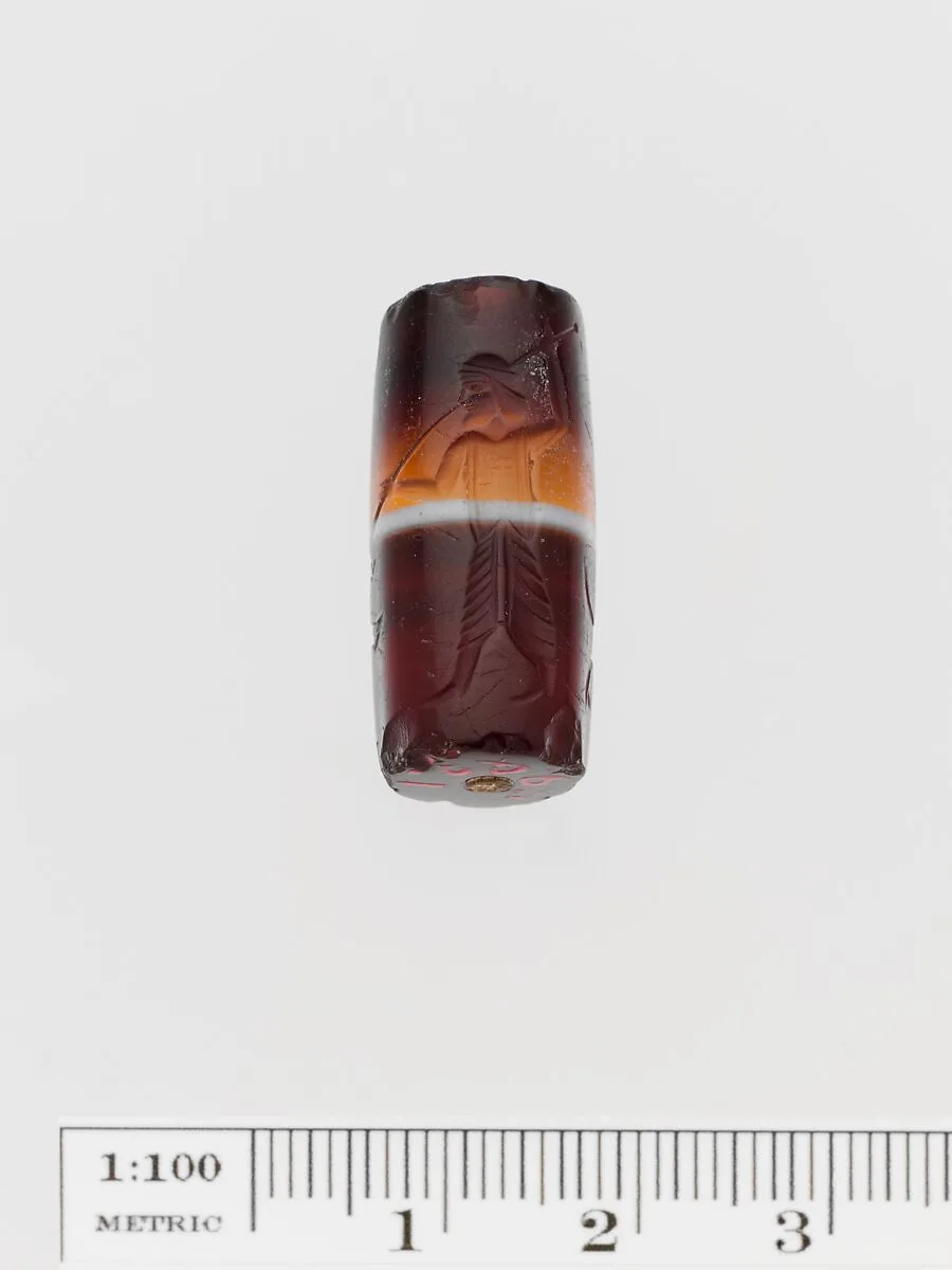 Banded agate cylinder seal — Unknown