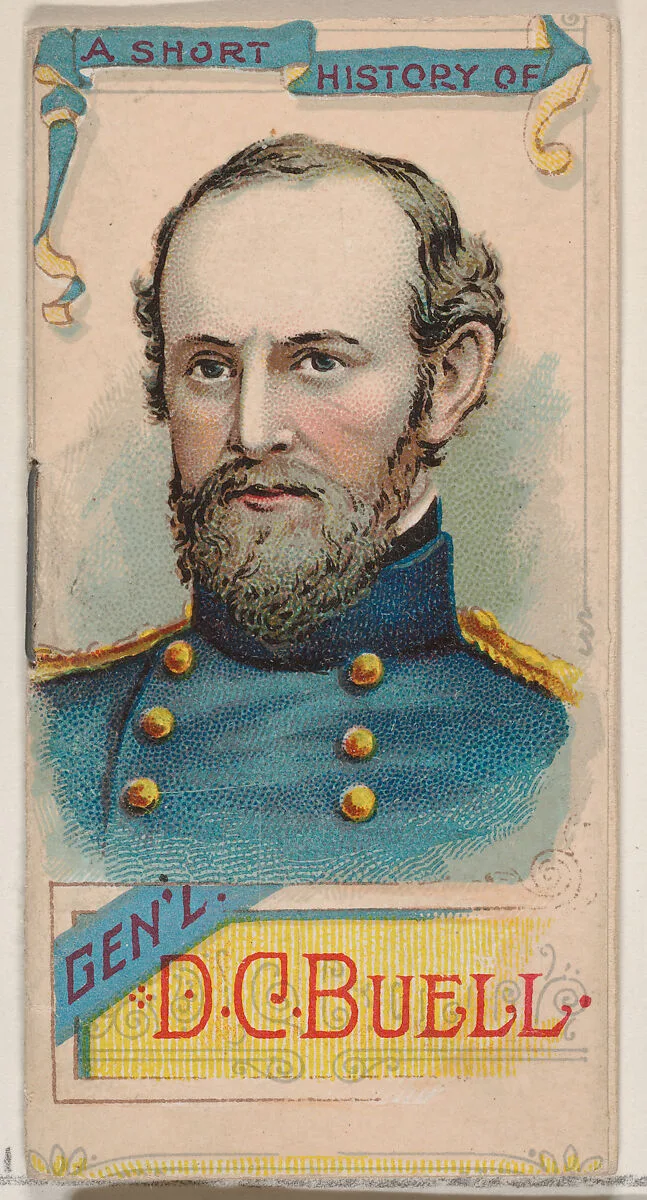 A Short History of General Don Carlos Buell, from the Histories of Generals series of booklets (N78) for Duke brand cigarettes — W. Duke, Sons & Co.|Knapp & Company