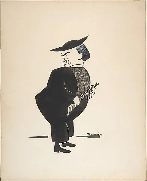 Victor Moore as Moonface Martin in "Anything Goes" — Alfred J. Frueh|Victor Moore