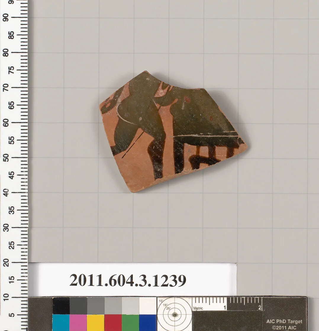 Terracotta fragment of a kyathos (cup-shaped ladle) — Unknown