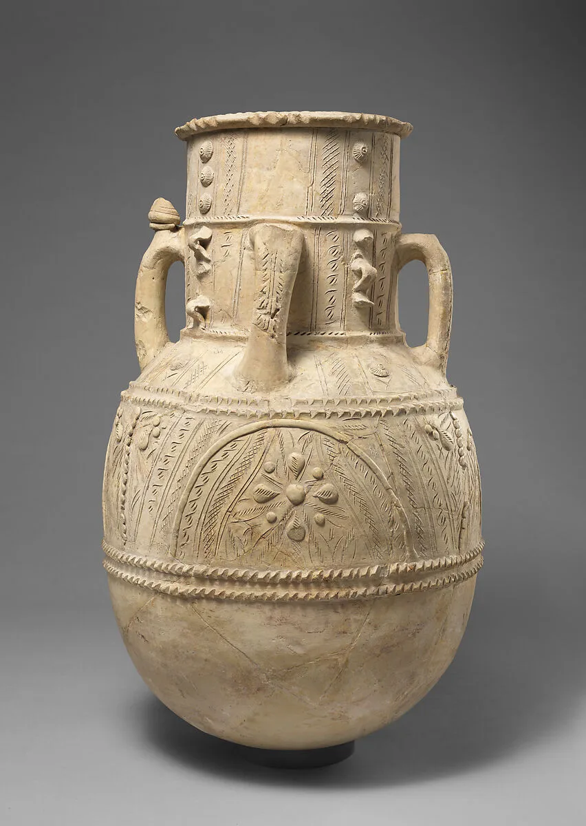 Large Storage Jar for Cool Water With Flower Motifs — Unknown