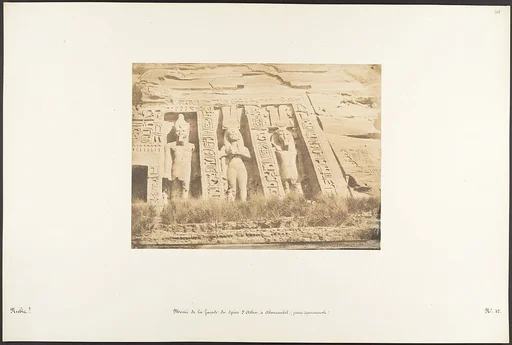Moitié de la façade du Spéos d'Athor, à Abousembil (partie Septentrionale)