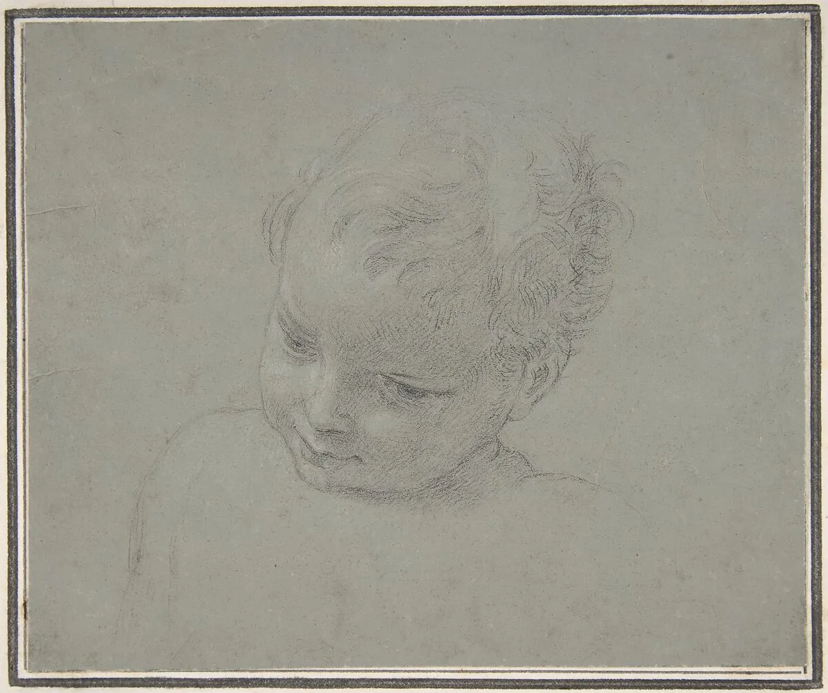 Bust-Length Study of a Child — Pompeo Batoni