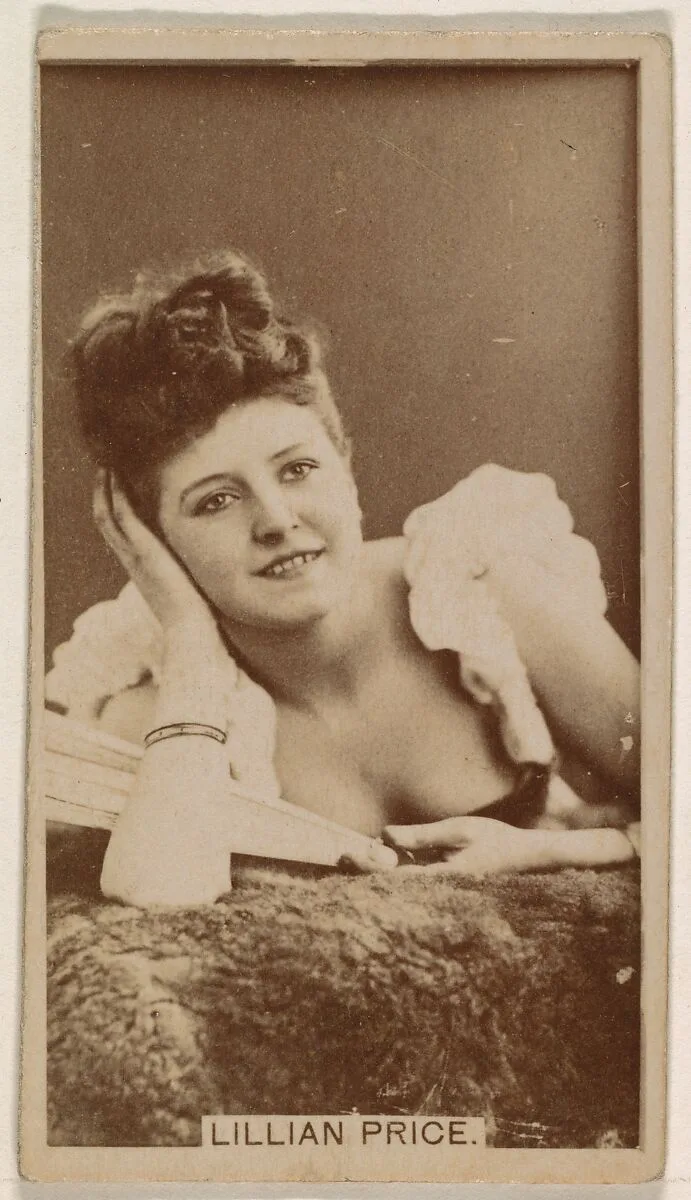 Lillian Price, from the Actresses series (N245) issued by Kinney Brothers to promote Sweet Caporal Cigarettes — Kinney Brothers Tobacco Company