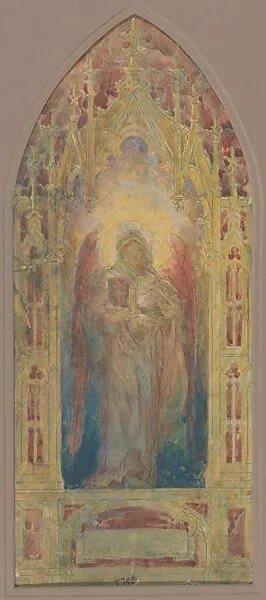 Design for "Angel of Faith" window — Tiffany Glass and Decorating Company|Frederick Wilson