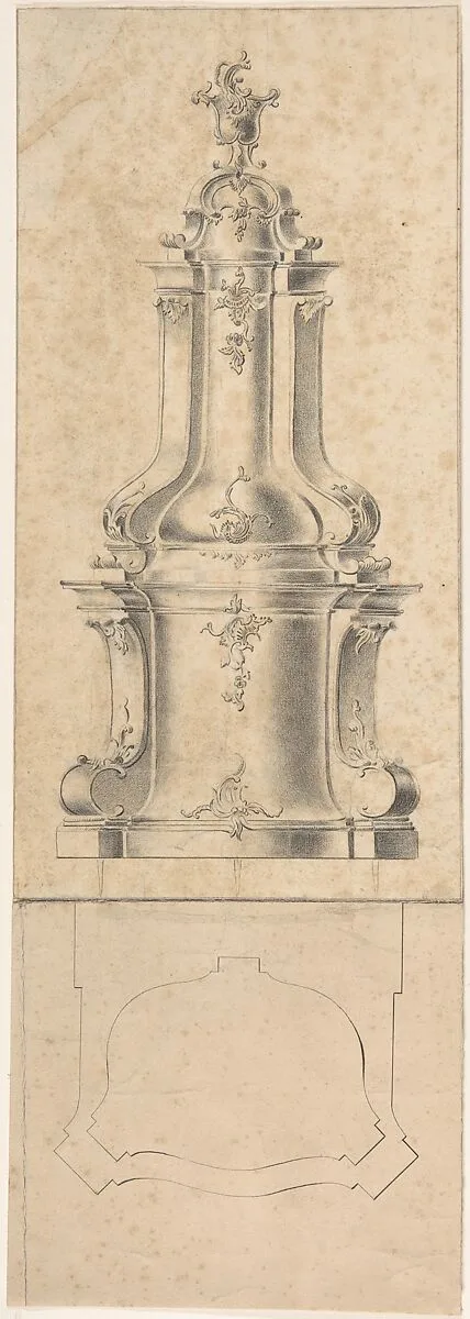 Designs for a Stove — Anonymous, German, 18th century