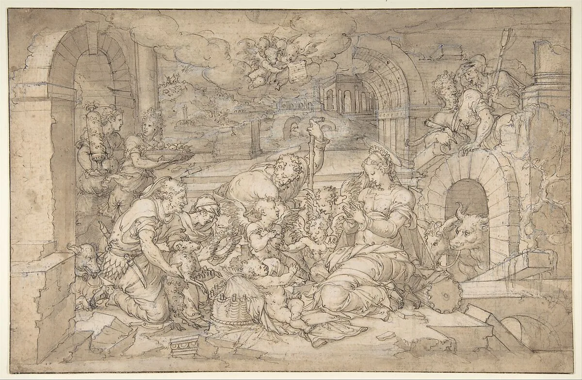 The Adoration of the Shepherds — Jean Cousin the Elder|Jean Cousin the Younger